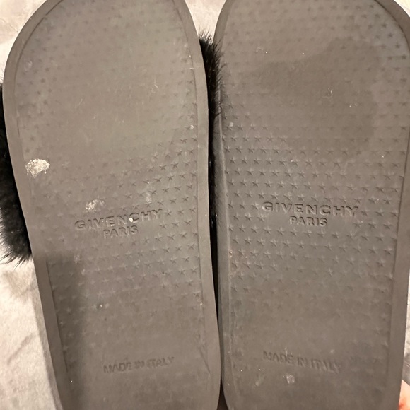 Givenchy black mink slides size 38 - Picture 2 of 4